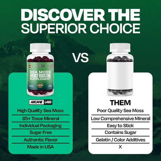 Arcane Sea Moss Caps (Energy & Libido Boosting)