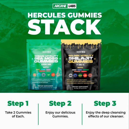 Arcane Shilajit & Sea Moss Gummies Bundle