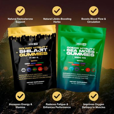 Arcane Shilajit & Sea Moss Gummies Bundle