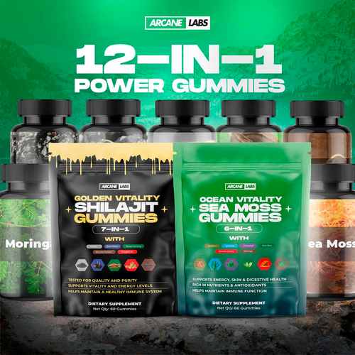 Arcane Shilajit & Sea Moss Gummies Bundle